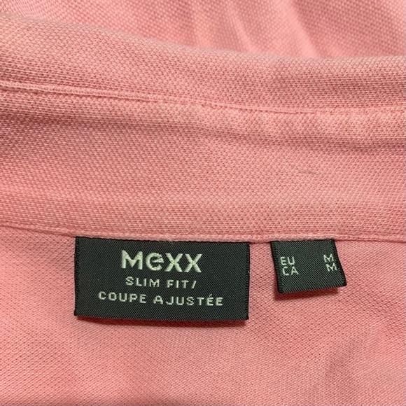 Mexx Grapefruit Pink Slim Fit Polo Shirt NWOT Size Medium - Picture 3 of 10